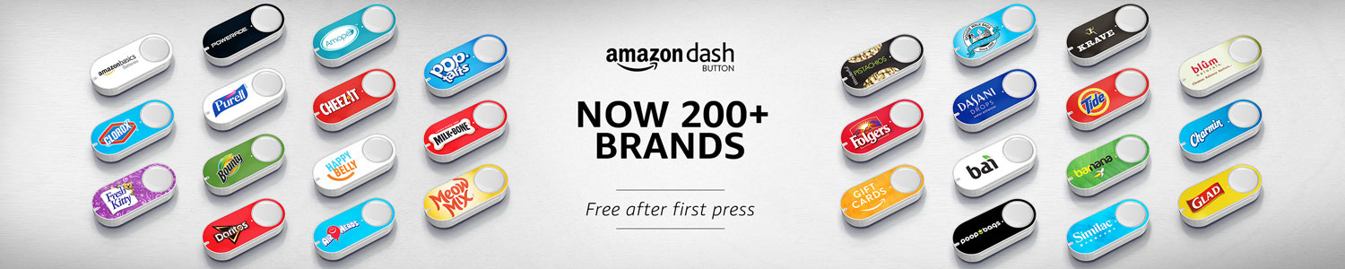 Amazon Dash Buttons- Over 200 Brands