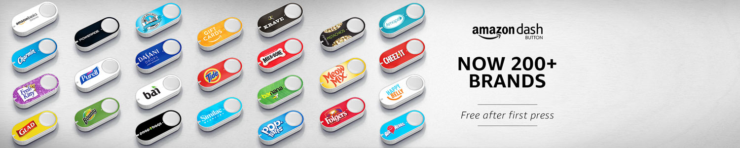 Amazon Dash Buttons: Over 200 Brands