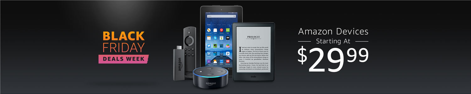 Black Friday Deals on Amazon Devices, Starting at $29.99