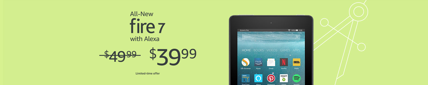 Limited-time offer: $10 off All New Fire 7 Tablet