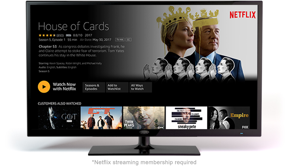 Fire TV UI with House of Cards