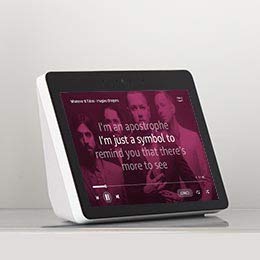 Image of a white Echo Show device.