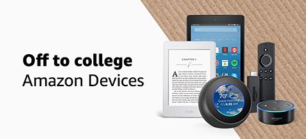 Amazon Devices for Off to College
