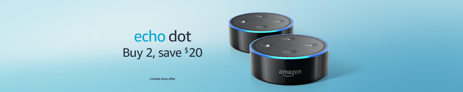 Echo Dot | Buy 2, save $20 | Limited-time offer