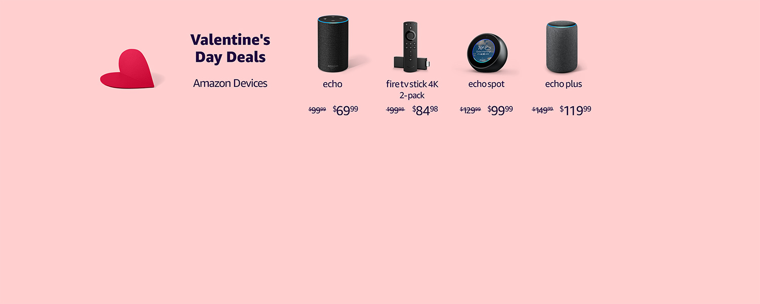 Valentine's Day Deals on Amazon Devices