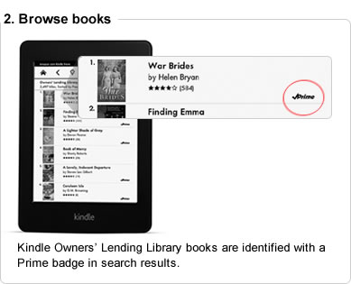 Kindle Owners’ Lending Library books will be identified with a Prime badge in search results.