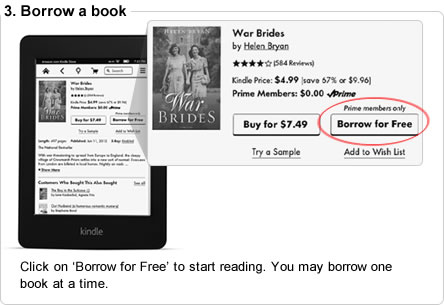 Click on ‘Borrow for Free’ to start reading. You may borrow one book at a time.