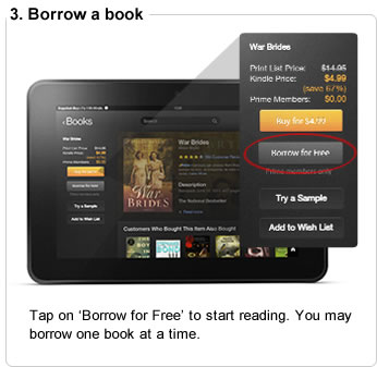 Tap on ‘Borrow for Free’ to start reading. You may borrow one book at a time.