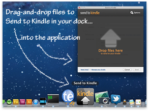 Send to Kindle using drag-and-drop
