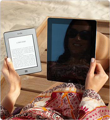 Unlike LCD displays, Kindle Touch has no glare.