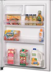 3 Full-Width Clear Door Shelves and Clear Dairy Compartment