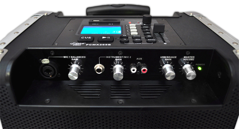 PylePro PCMX265B Battery Powered Portable PA System With