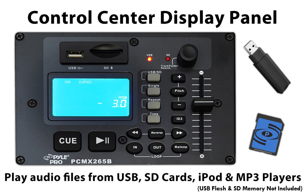 PylePro PCMX265B Battery Powered Portable PA System With