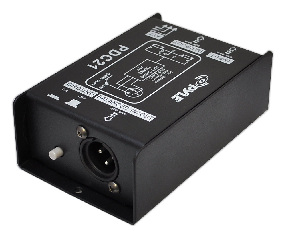 Pyle Caja de audio de inyección directa de primera calidad