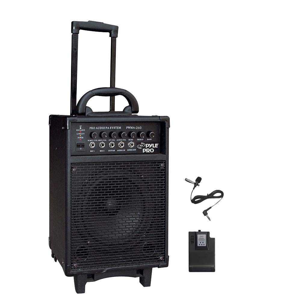 PYLEPRO PWMA260 300 Watt Wireless Rechageable Portable PA