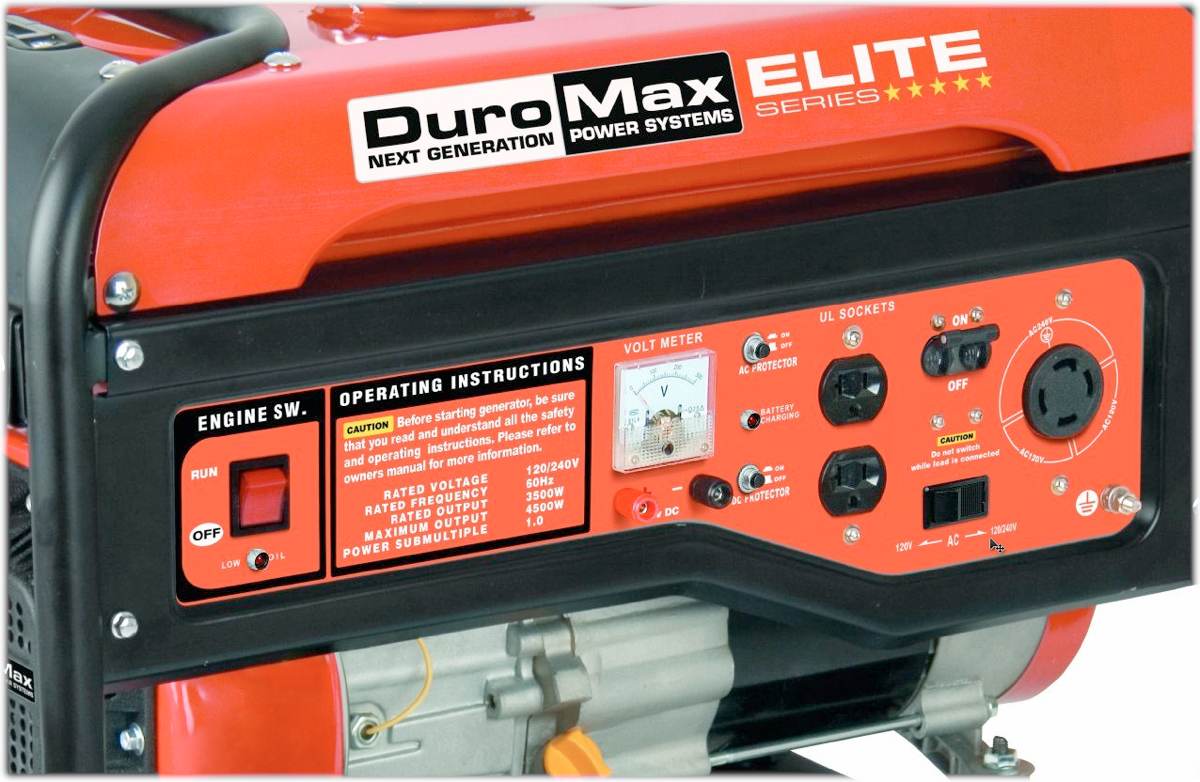 DuroMax Elite MX4500, 3500 Running Watts/4500 Starting