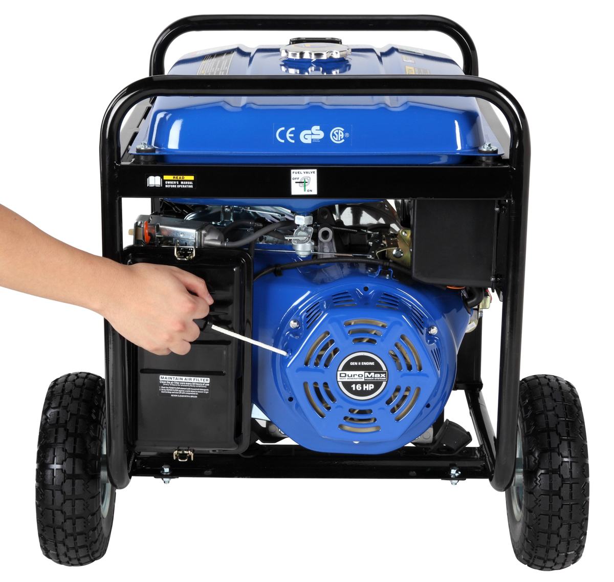 DuroMax XP8500ECA 8,500 Watt 16 HP OHV 4Cycle Gas Powered