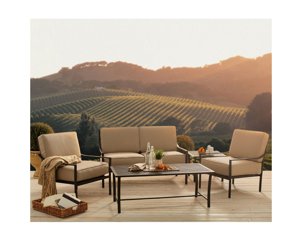 Strathwood Rhodes Deep Seat Loveseat Patio Loveseats