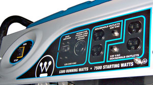 WH6000 control panel