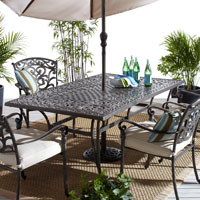 Amazon Com Strathwood St Thomas Cast Aluminum Dining Collection