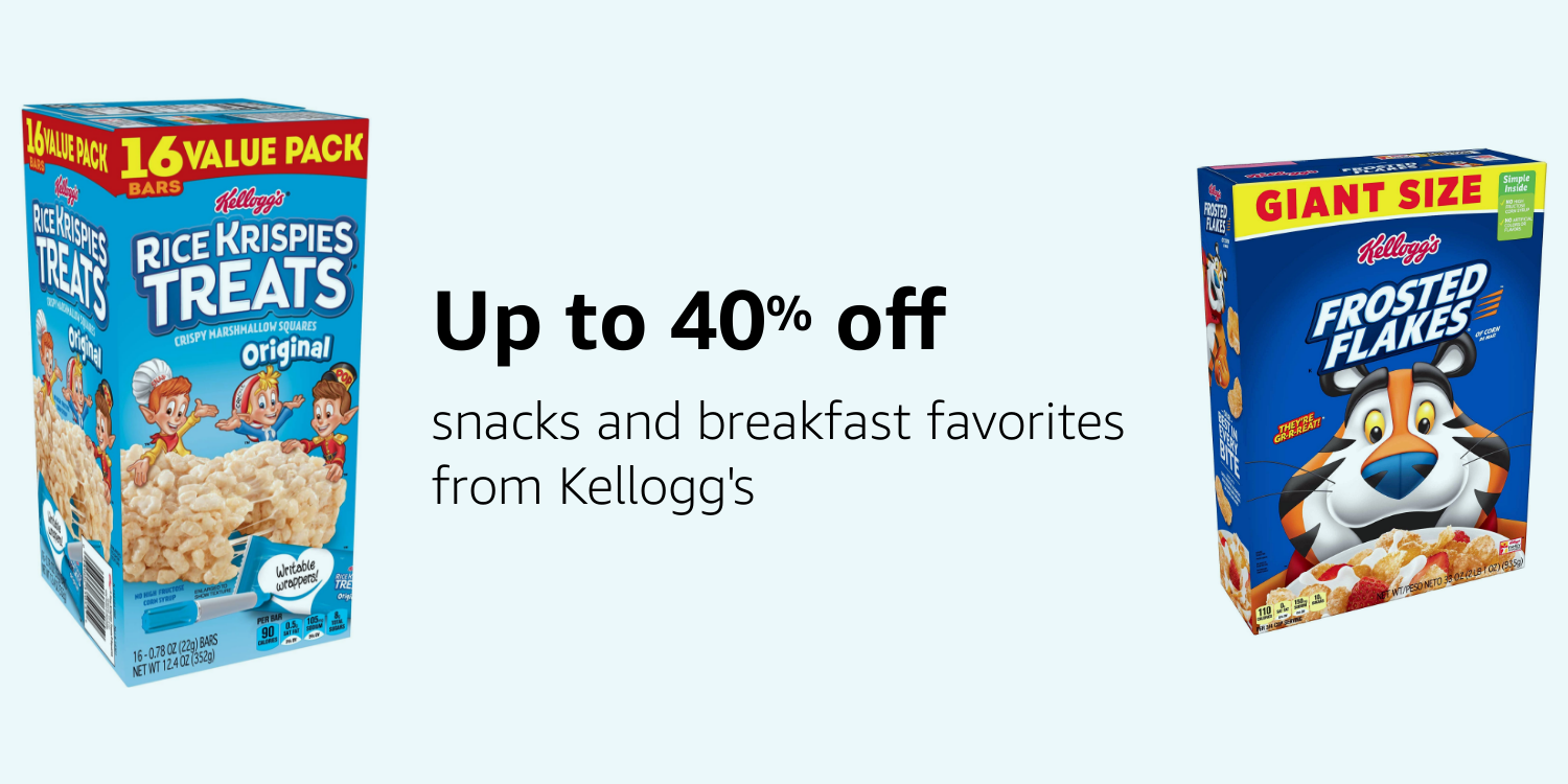 Save up to 40% on Kellogg's
