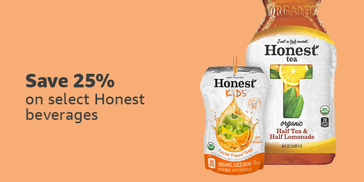Save 25% on Honest beverages