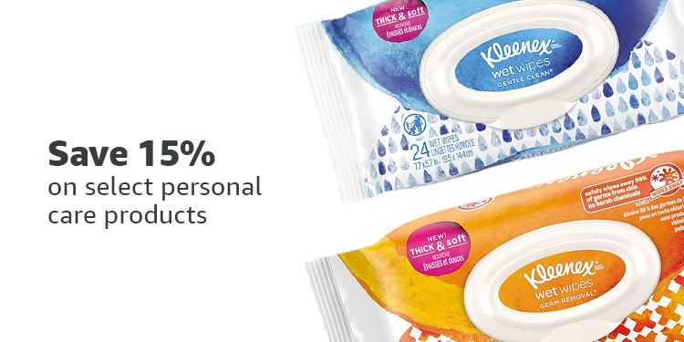 Save 15% on select personal care products