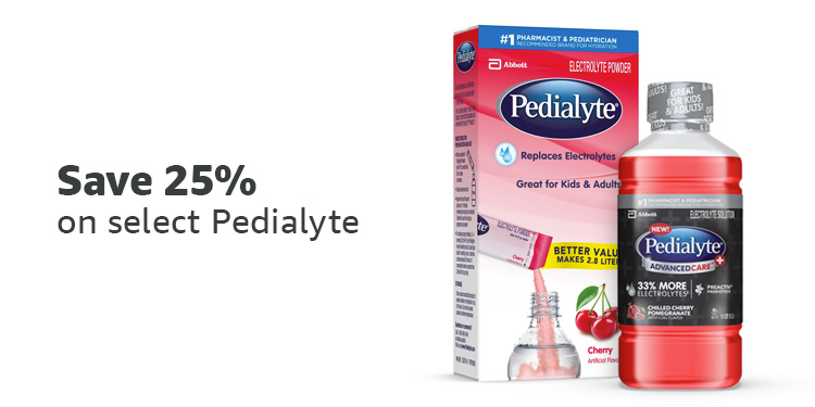 Save 25% on Pedialyte