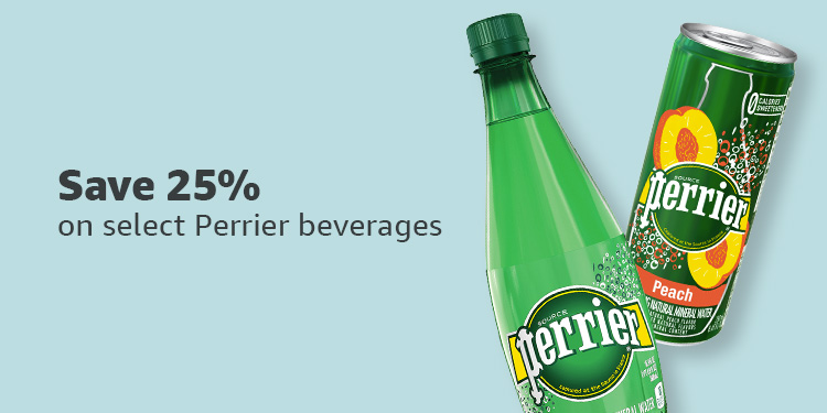Save 25% on select Perrier beverages