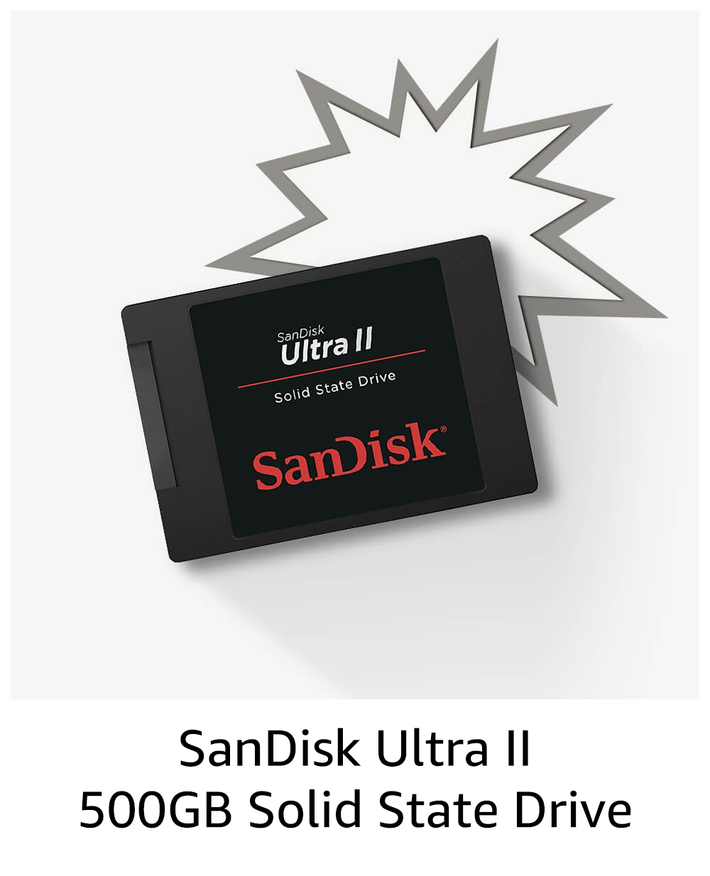 SanDisk Ultra II 500GB SATA III SSD - 2.5-Inch 7mm Height Solid State Drive