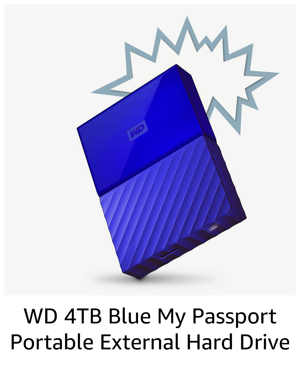 WD 4TB Blue My Passport Portable External Hard Drive