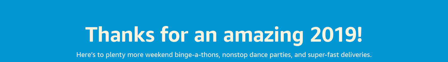 Thanks for an amazing 2019!