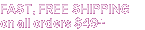 Free 1-2 Day Shipping on all orders $49+