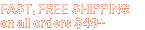 Free 1-2 Day Shipping on all orders $49+