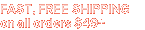 Free 1-2 Day Shipping on all orders $49+