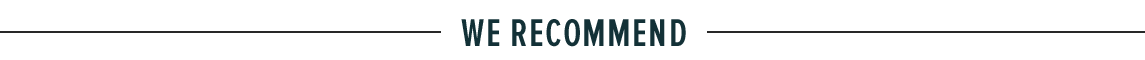 We Recommend