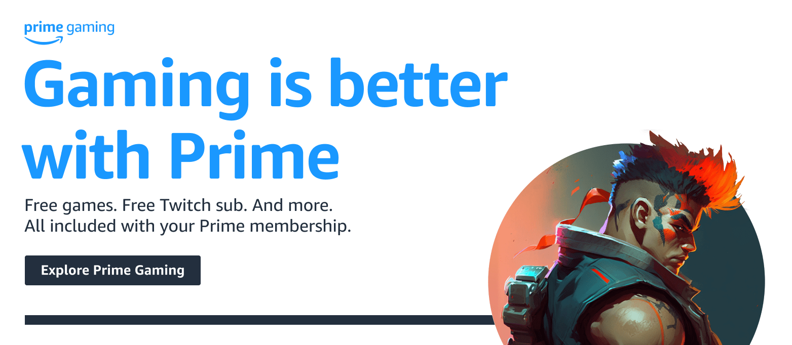 Free games. Free Twitch sub. And more.  All included with your Prime membership. Explore Prime Gaming