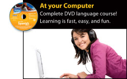 Complete DVD language course! Learning is fast, easy, and fun.