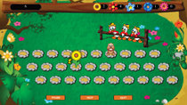 Build finger-to-key memory as you collect the flowers before the gophers get them in Gopher Mania.
