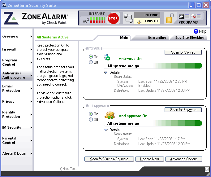 Zonealarm Security Suite 2007 [OLD VERSION]