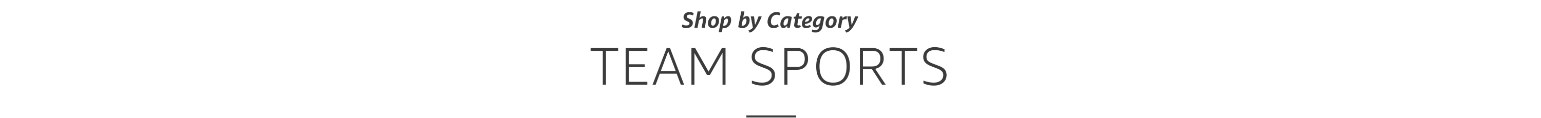 Shop Team Sports Categories