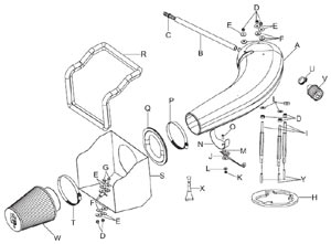 Detailed installation instructions and parts list for the K&N 57-3026 Fuel Injection Air Intake Performance Kit