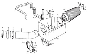Detailed installation instructions and parts list for the K&N 57-2531 Fuel Injection Air Intake Performance Kit