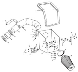 Detailed installation instructions and parts list for the K&N 77-1533KP Performance Air Intake Kit