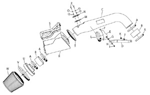 Detailed installation instructions and parts list for the K&N 63-2575 AirCharger High-Flow Intake Kit