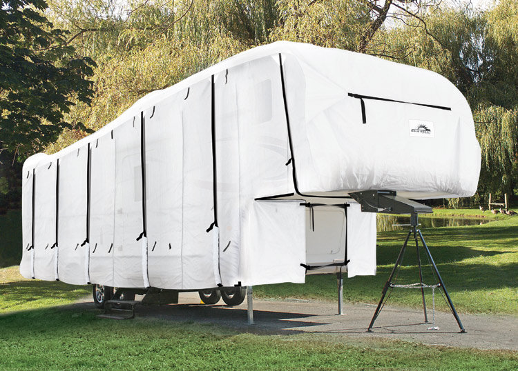Camco 45725 34' ULTRAShield 5th Wheel Cover (126"HF x 114