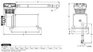 Schematic of the Viair 480C Air Compressor