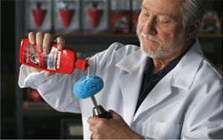 Step one of the Mothers PowerBall 4Lights headlight restoration process