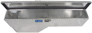 View into the top compartment of the UWS FW-55-DS-P 55-inch Passenger Side Fenderwell Box with Drawer Slide