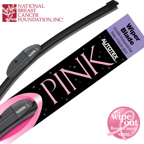 AutoTex PINK AP015 Flex Windshield Wiper Blade with Black